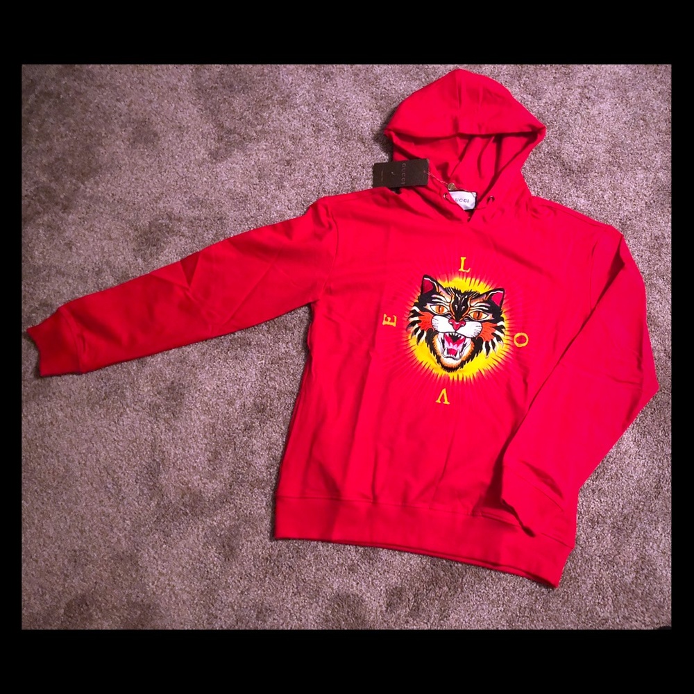 Red Gucci Hoodie XXXL
